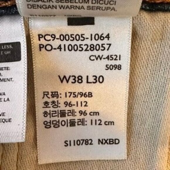 Levi's Strauss 505 Men's Original Straight Leg  Jeans 505-1064 38-30 - Picture 4 of 10